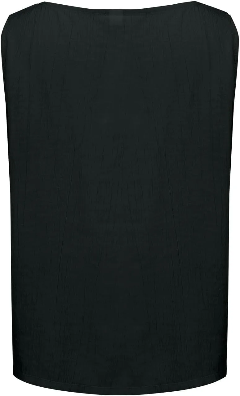 Tank Tops for Women Round Neck Sleeveless Casual T-Shirt Summer Loose Fit Solid Color Yoga Tanks