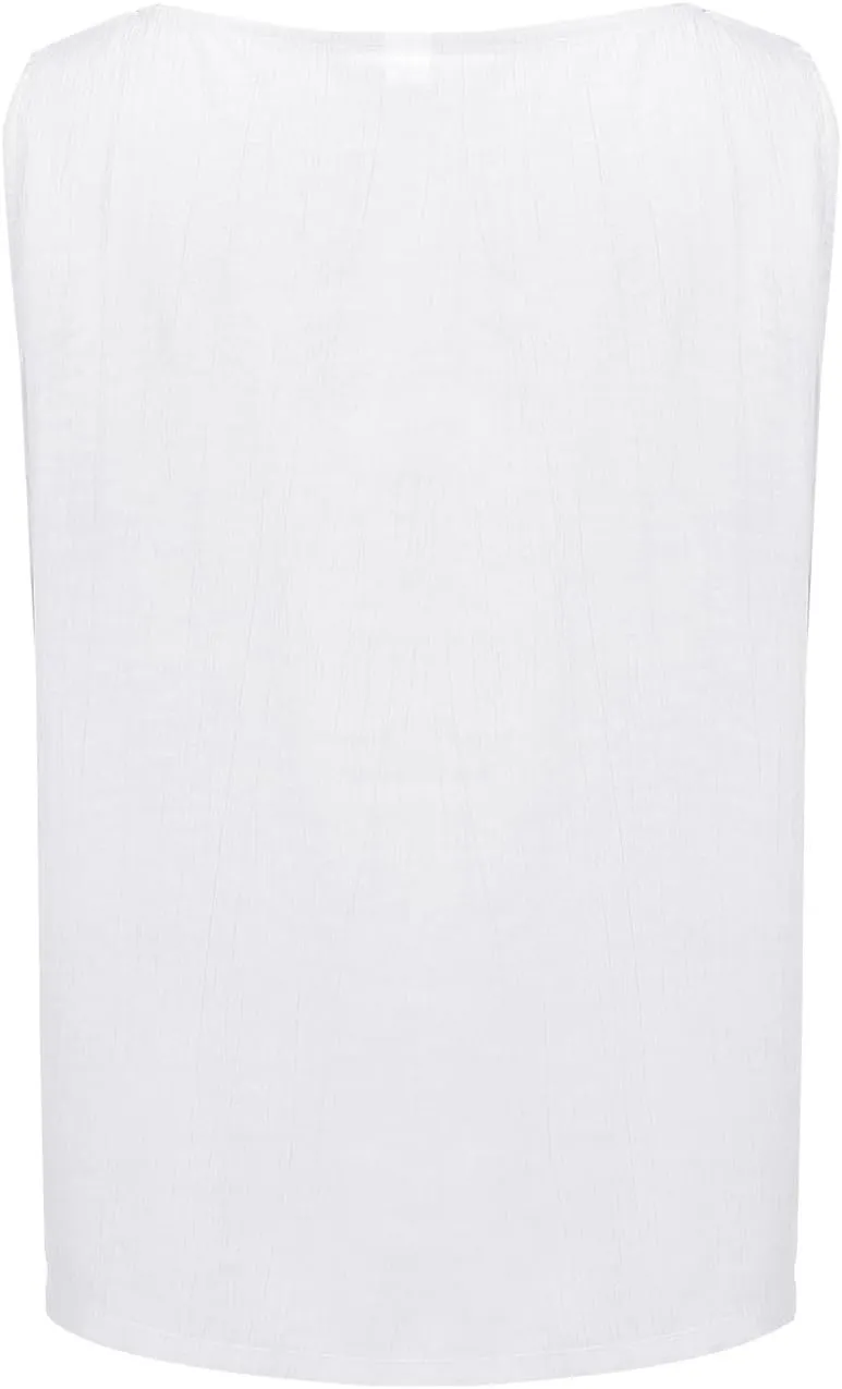 Tank Tops for Women Round Neck Sleeveless Casual T-Shirt Summer Loose Fit Solid Color Yoga Tanks