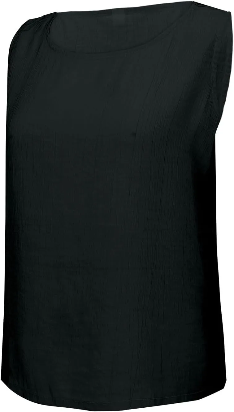 Tank Tops for Women Round Neck Sleeveless Casual T-Shirt Summer Loose Fit Solid Color Yoga Tanks
