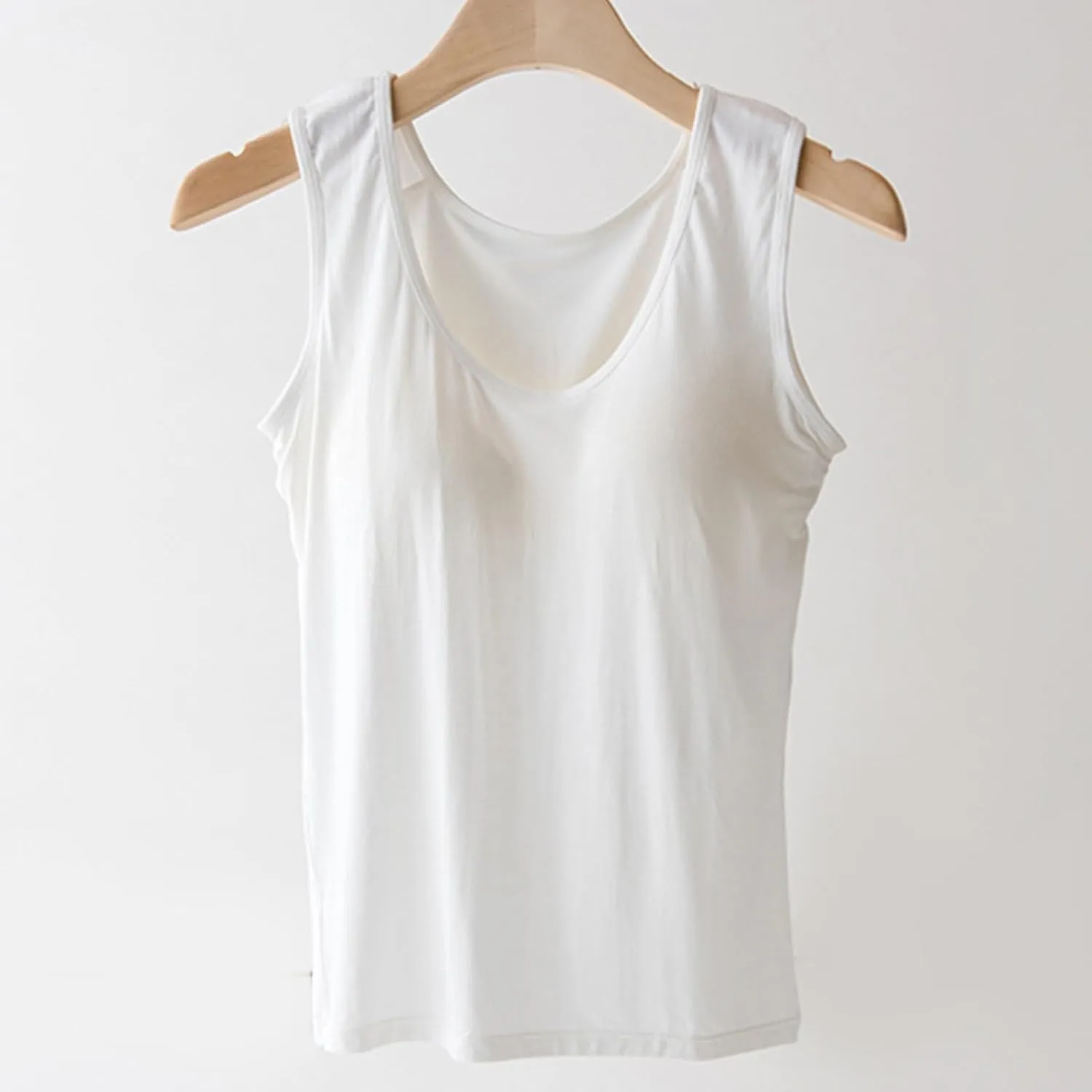 Tanktops with Built in Bras for Women Quick Dry Workout Sleeveless Yoga Camisole Basic Layer Padded Bra Tank Tops