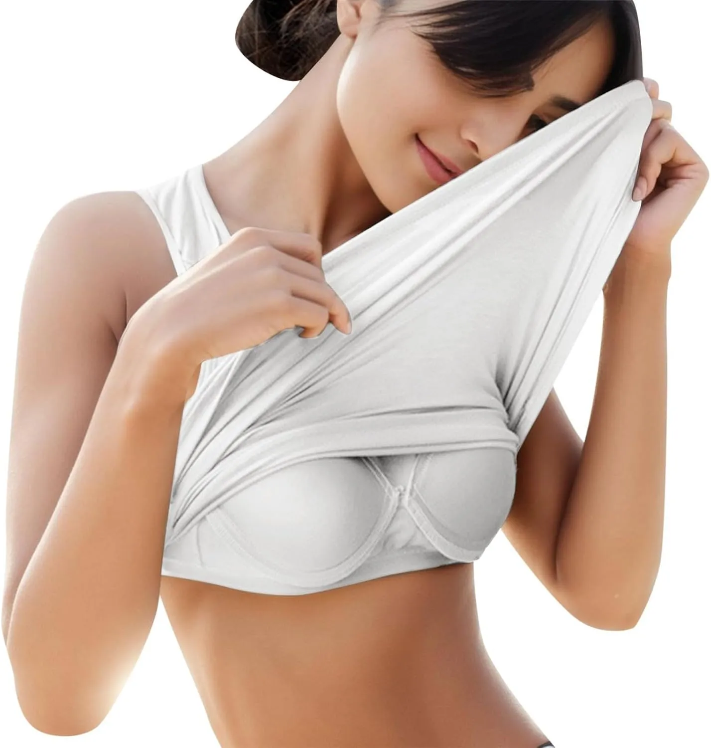 Tanktops with Built in Bras for Women Quick Dry Workout Sleeveless Yoga Camisole Basic Layer Padded Bra Tank Tops