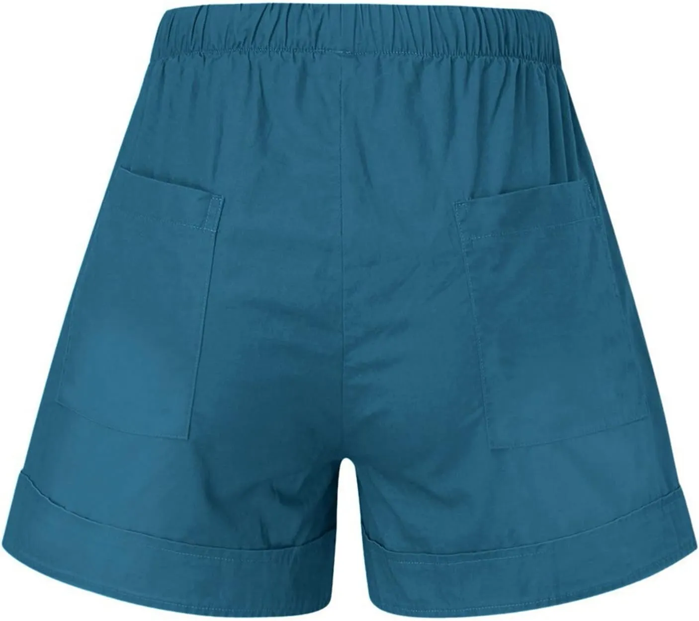 TUNUSKAT Shorts for Women 2024 Elastic High Waist Casual Summer Plus Size Beach Short Pants with Pockets Comfy Lounge Outfits