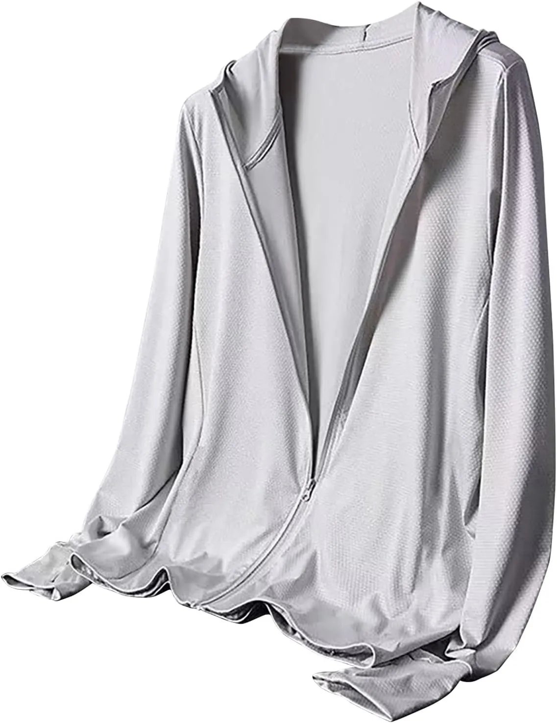 UPF 50  Light Jacket For Men Full Zip Sun Protection Hoodie UV Fishing Athletic Summer Shirt Long Sleeve Sun Shirts