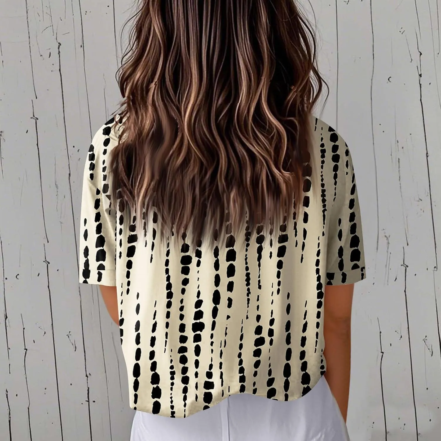 Women Short Sleeve Shirts Button-Down Trendy 2025 Summer Linen Cute Tops Going Out Floral Print Dressy Casual Blouses