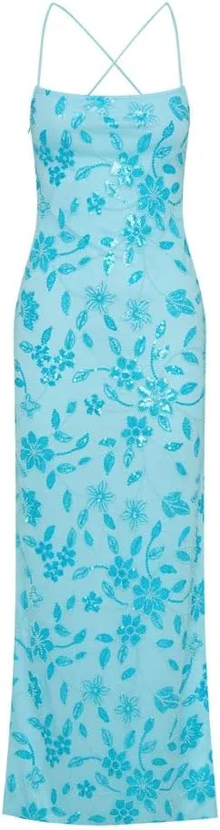 Women Strapless Tube Top Floral Maxi Dress Y2k Sleevelss Backless Bodycon Long Dress Summer Club Cocktail Sundress