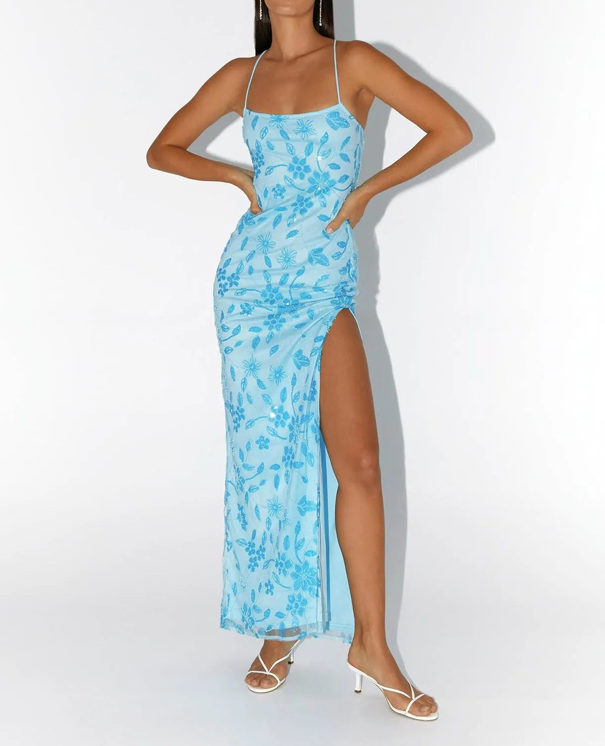 Women Strapless Tube Top Floral Maxi Dress Y2k Sleevelss Backless Bodycon Long Dress Summer Club Cocktail Sundress