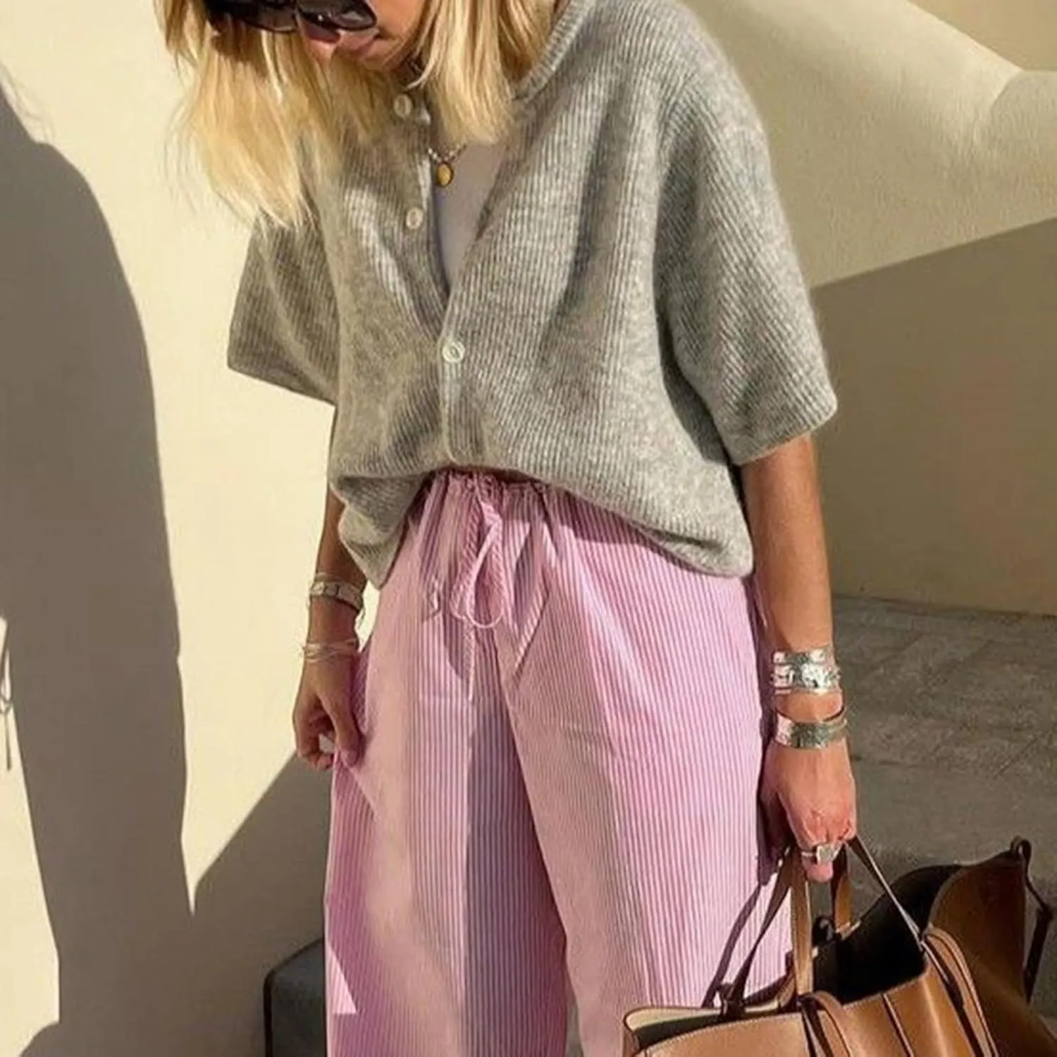 Women Y2k Crop Knit Cardigan T-Shirt Short Sleeve Button Down Casual Knitted Tees Y2k Girls Crop top Streewear