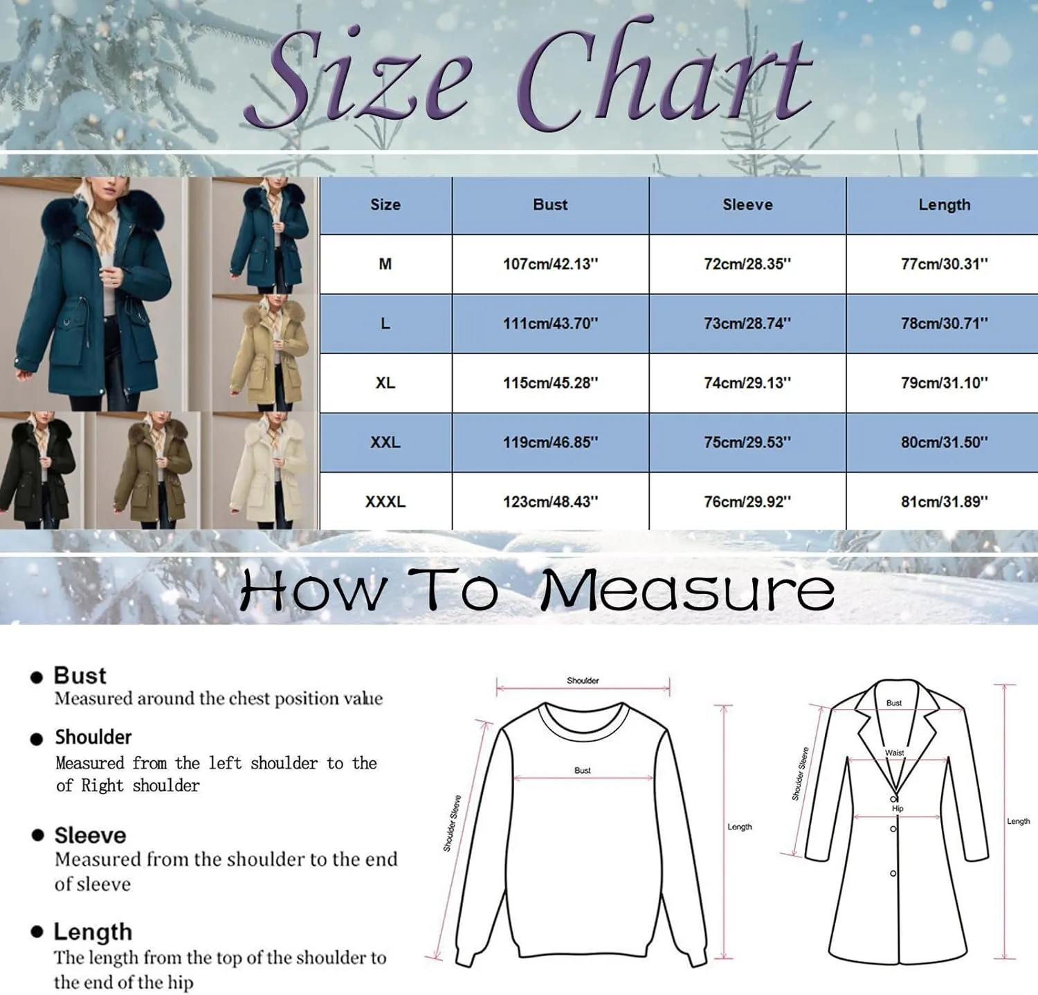 Women's Down Jackets Mid Length Thickened Quilted Puffer Jackets Padded Winter Coat Faux Fur Hooded Outerwear Pockets