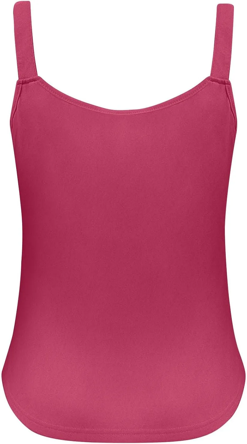 Womens Plus Size Summer Tops Scoop Neck O Ring Shoulder Tank Tops Casual Sleeveless Button Front Solid Basic T Shirt Blouse