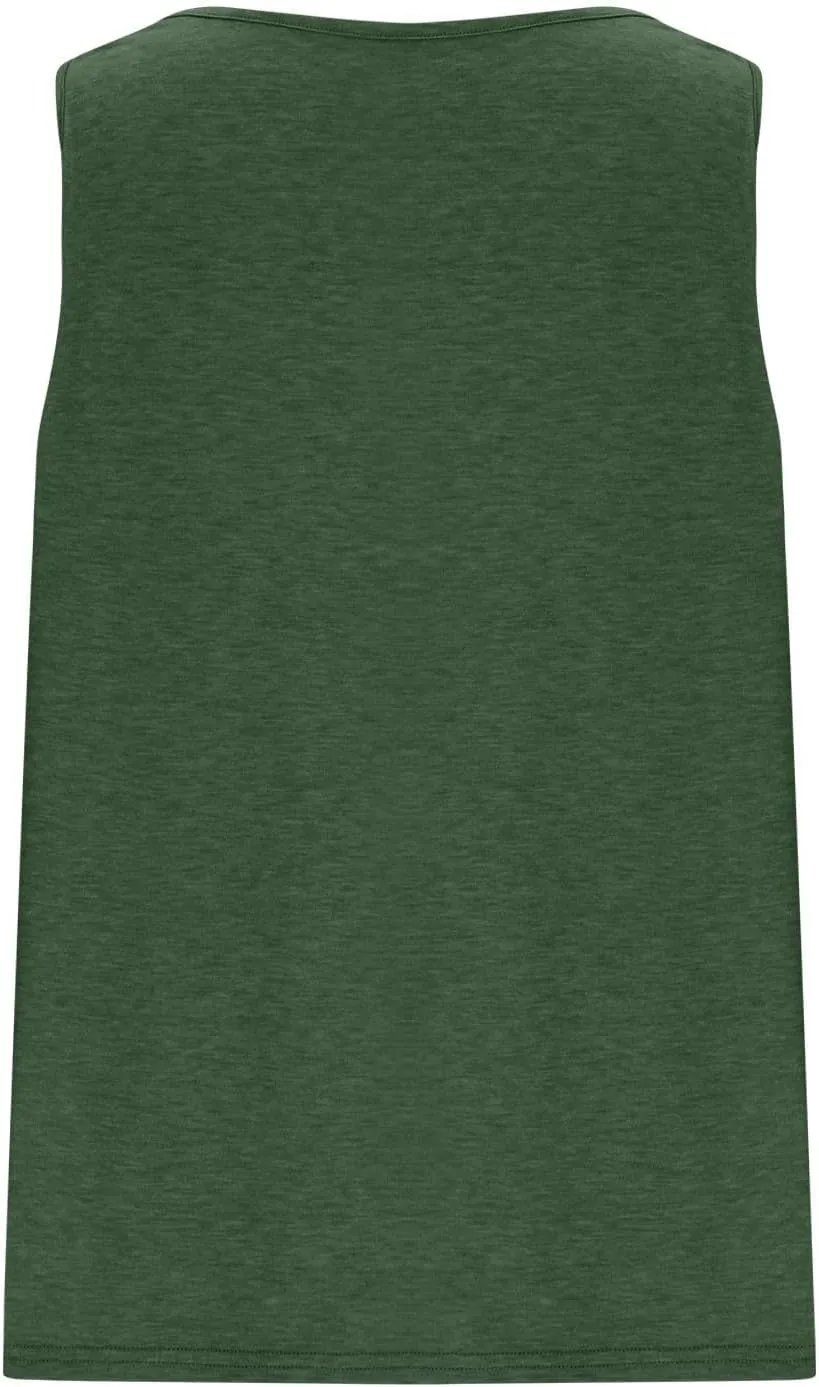 Women's Plus Size Tank Tops Oversized Loose Fit V Neck Sleeveless Tunic Blouse Summer Casual T Shirts