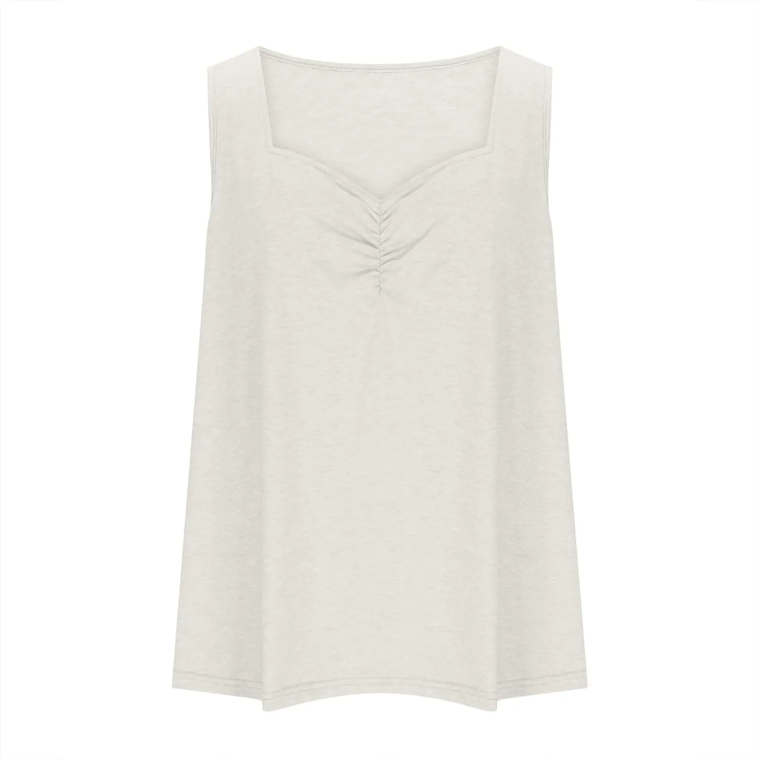 Women's Plus Size Tank Tops Oversized Loose Fit V Neck Sleeveless Tunic Blouse Summer Casual T Shirts