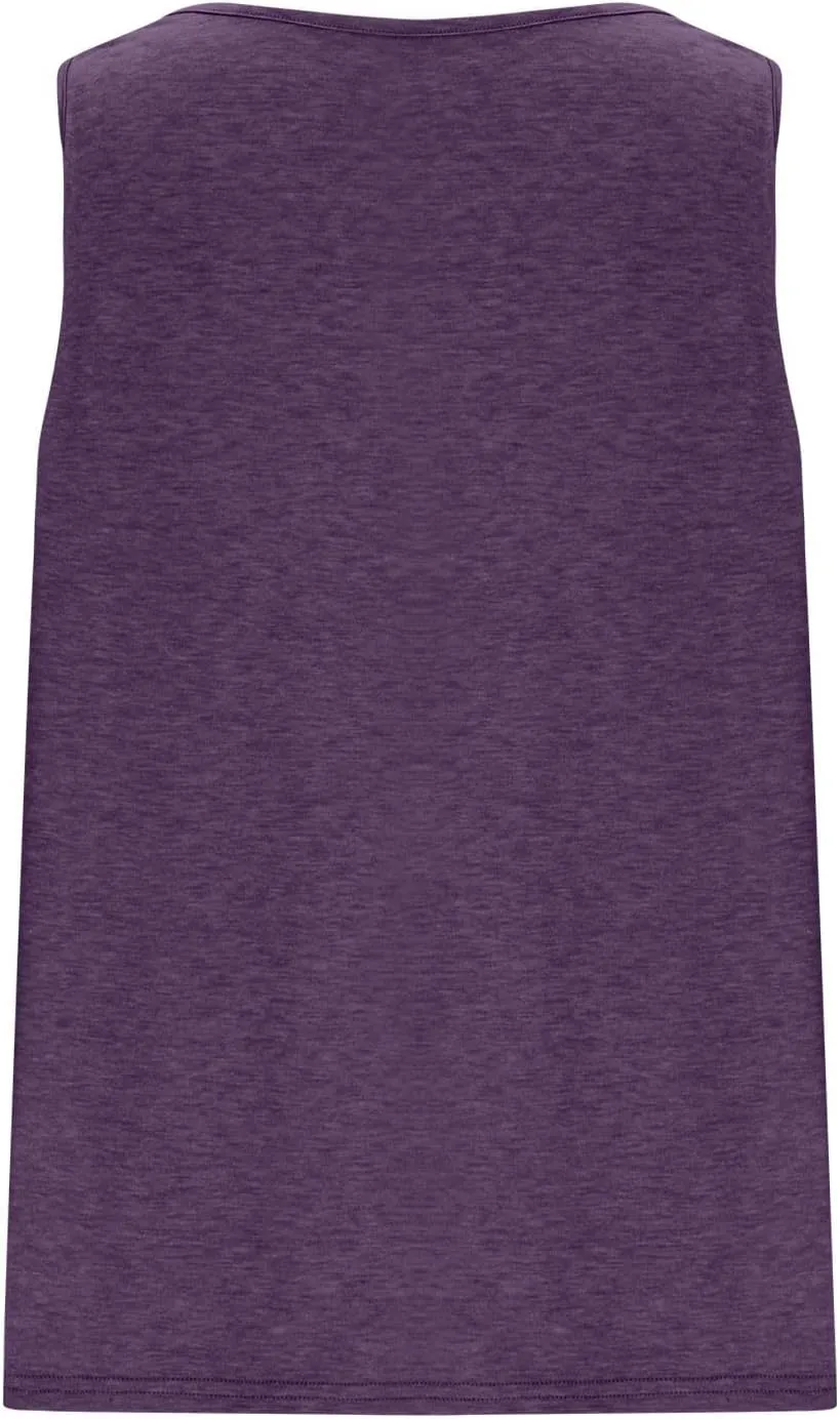 Women's Plus Size Tank Tops Oversized Loose Fit V Neck Sleeveless Tunic Blouse Summer Casual T Shirts