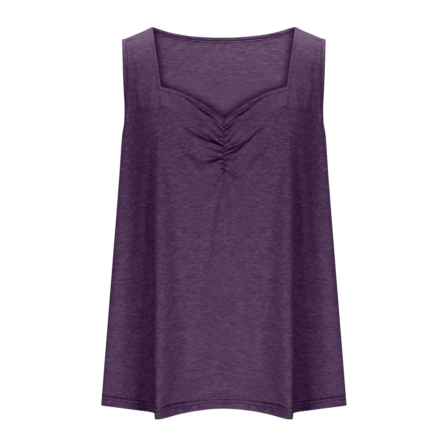 Women's Plus Size Tank Tops Oversized Loose Fit V Neck Sleeveless Tunic Blouse Summer Casual T Shirts