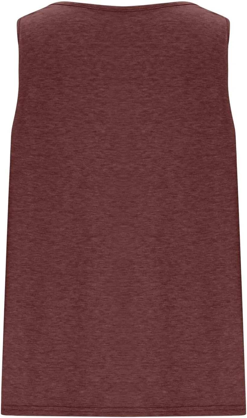 Women's Plus Size Tank Tops Oversized Loose Fit V Neck Sleeveless Tunic Blouse Summer Casual T Shirts