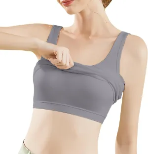 Women's Racerback Tank with Built in Bra Casual Basic Square Neck Sleeveless Cami Tanks Summer Solid Undershirt