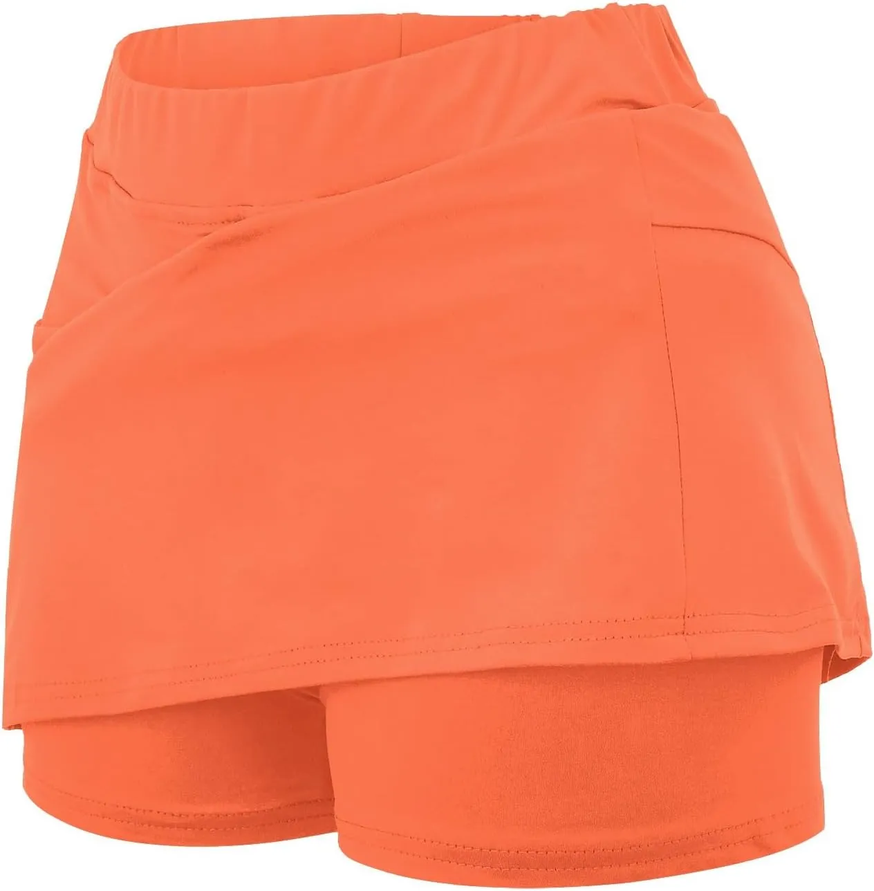 Womens Skorts with Pockets Tummy Control Plus Size Skorts High Waist Athletic Sports Pants Skirt Casual Shorts