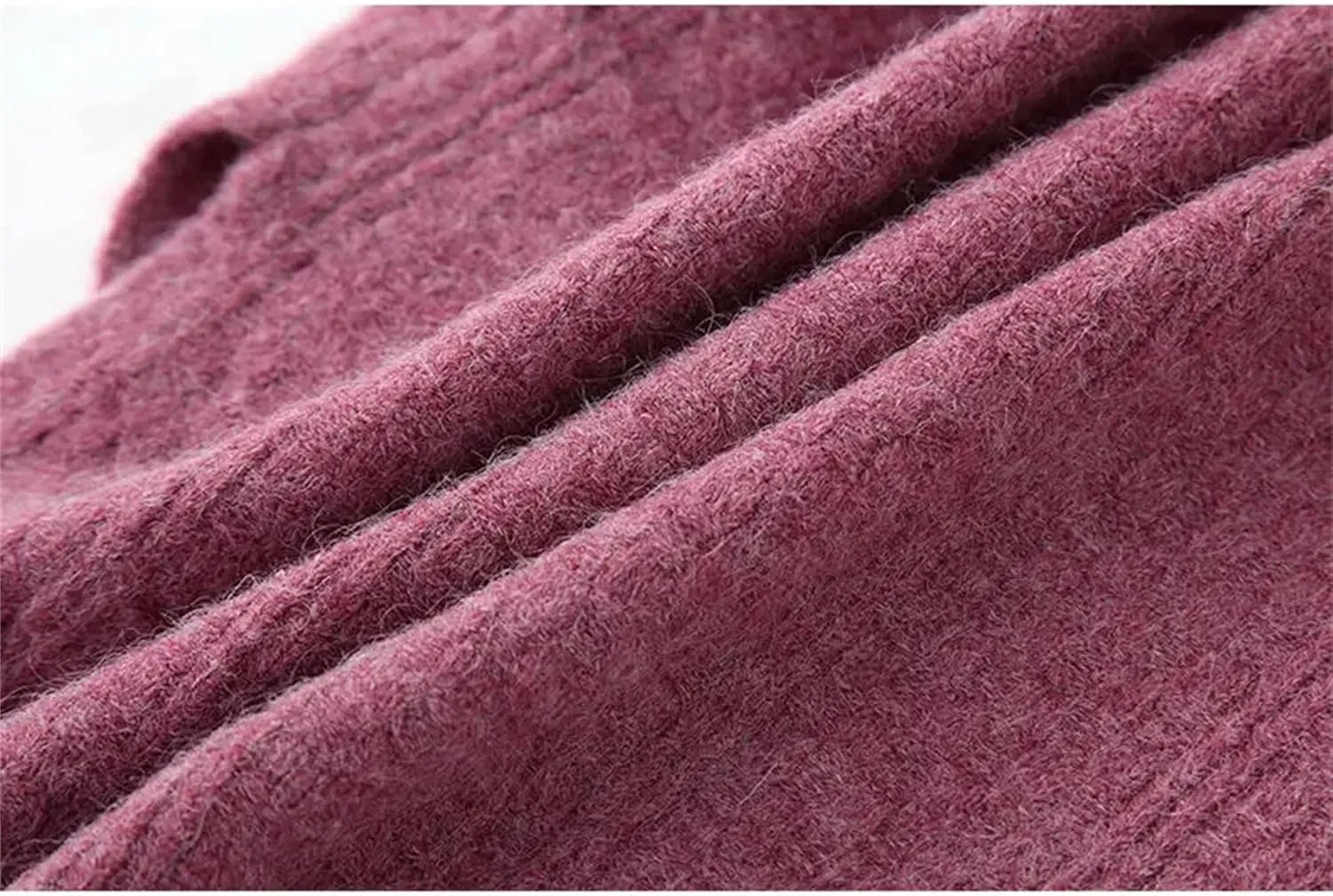 Women's Solid V Neck Knitted Sweater Vests Fall Winter All Match Gentle Fluffy Short Cardigan Outerwear