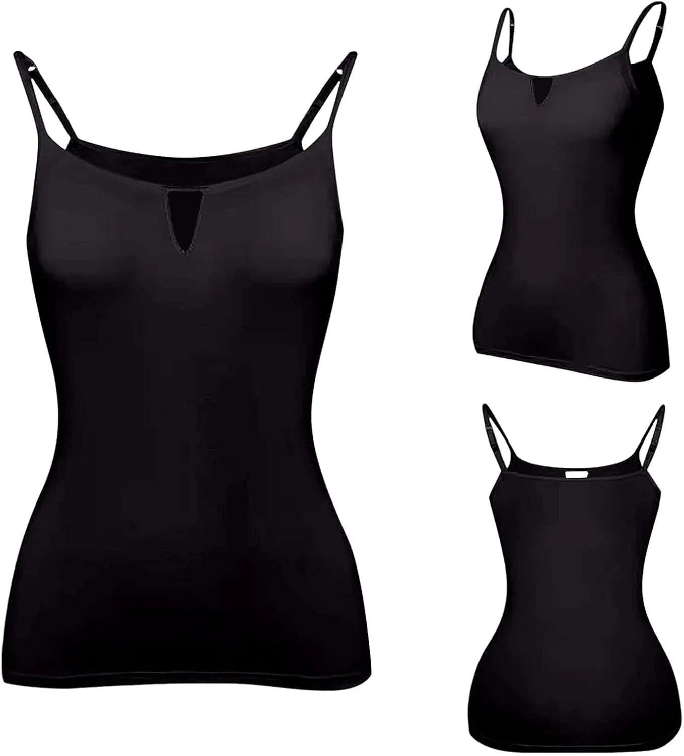 Womens Tank Tops with Built in Bra Plus Size Padded Stretchy Sports Shirt Workout Yoga Basic Undershirt