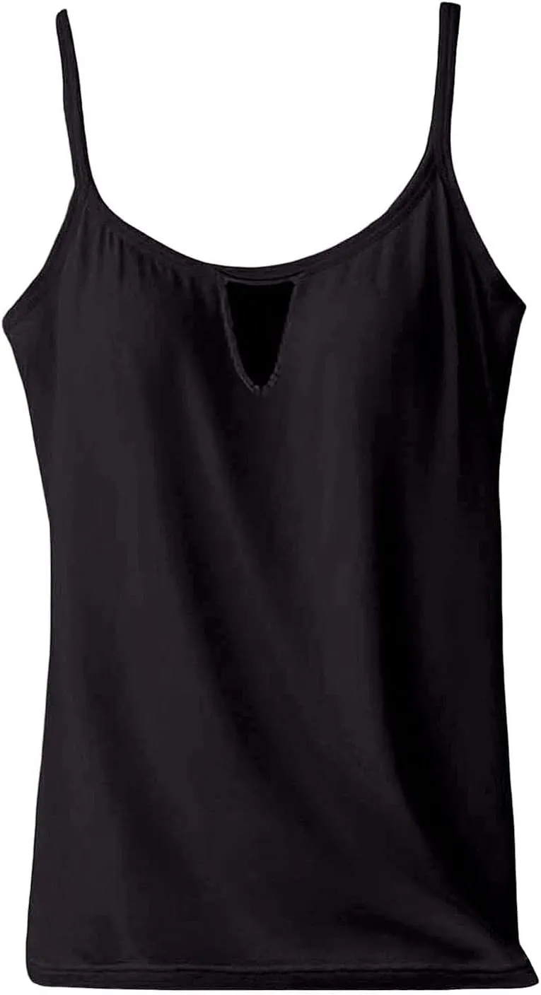 Womens Tank Tops with Built in Bra Plus Size Padded Stretchy Sports Shirt Workout Yoga Basic Undershirt